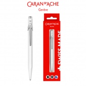 Długopis CARAN D’ACHE 849 Gift Box White, biały, Długopisy, Artykuły do pisania i korygowania