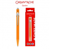 Długopis CARAN D’ACHE 849 Gift Box Fluo Line Orange, pomarańczowy, Długopisy, Artykuły do pisania i korygowania