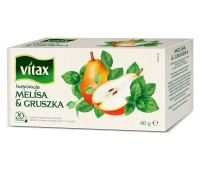 Herbata VITAX INSPIRATIONS, MELISA I GRUSZKA, 20 torebek, Herbaty, Artykuły spożywcze