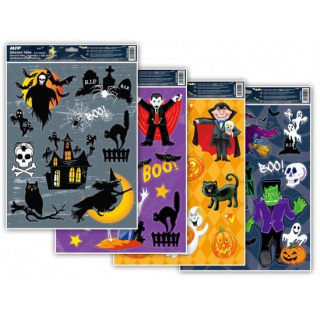 NAKLEJKA HALLOWEEN BROKAT HA001 30X42CM, Plastyka, Artykuły szkolne