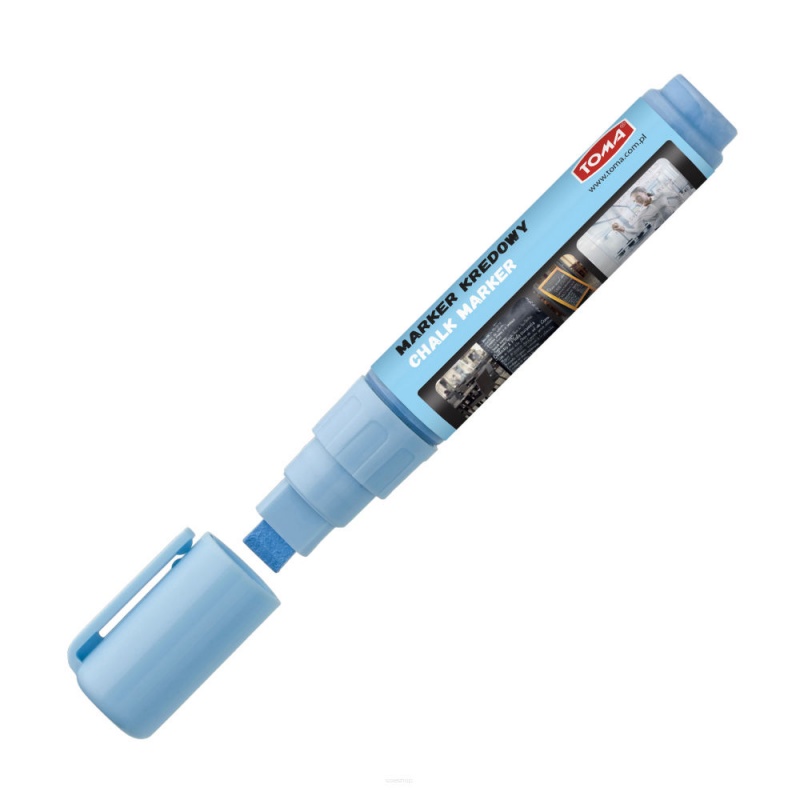 MARKER KREDOWY 5X8MM NIEBIESKI, Markery do tablic, Art. do pisania i korygowania
