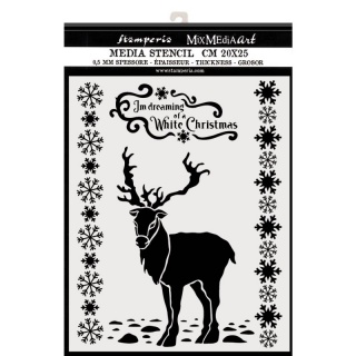 STAMP - SZABLON 3D 20X25CM WINTER TALES JELEŃ, Podkategoria, Kategoria