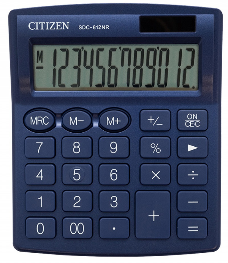KALKULATOR BIUROWY CITIZEN 12-POZ.SDC-812NR GRANAT, Podkategoria, Kategoria