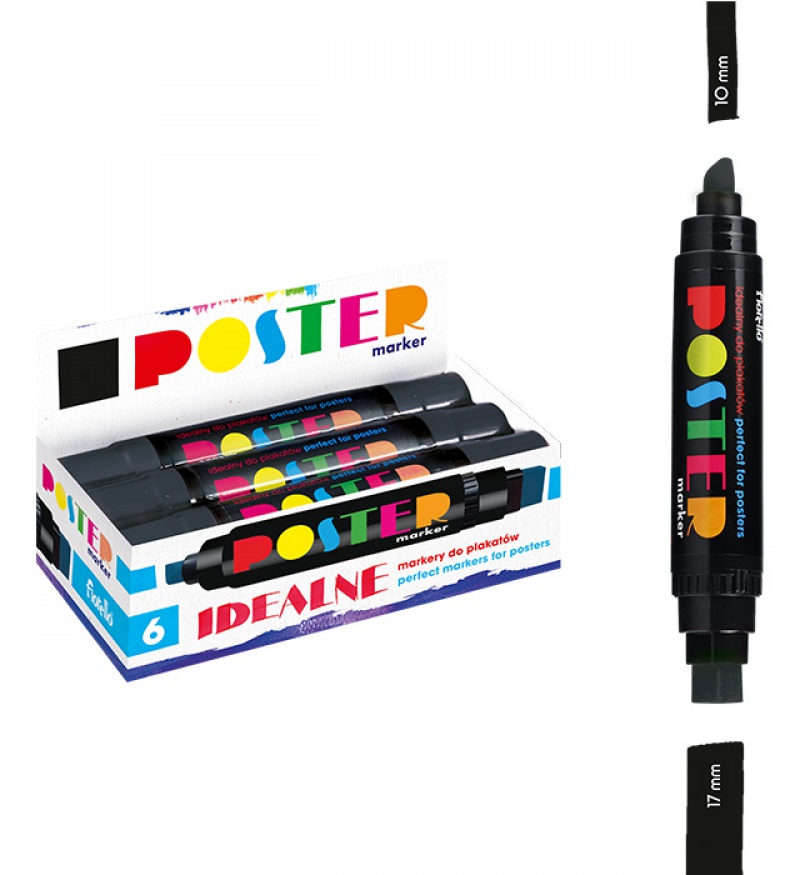 POSTER MARKER GR-1712 GRAND DWUSTR.10/17MM CZARNY, Podkategoria, Kategoria