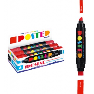 POSTER MARKER GR-1712 GRAND DWUSTR.10/17MM CZERW., Podkategoria, Kategoria