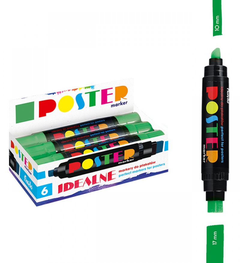 POSTER MARKER GR-1712 GRAND DWUSTR.10/17MM ZIELONY, Podkategoria, Kategoria