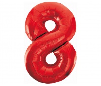 BALON FOLIOWY B&C CYFRA "8" CZERWONA 85CM, Podkategoria, Kategoria