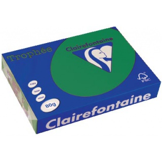 PAPIER KSERO TROPHEE A4 ZIELEŃ CHOINKOWA 80g 500ark, Papier ksero kolorowy, Papier