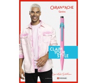 Długopis CARAN D'ACHE 849 Claim Your Style Ed2 Hibiscus Pink, M, w pudełku, różowy, Długopisy, Artykuły do pisania i korygowania