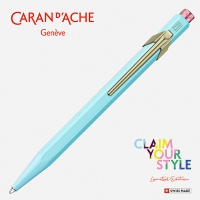 Długopis CARAN D'ACHE 849 Claim Your Style Ed2 Bluish Pale, M, w pudełku, jasnoniebieski, Długopisy, Artykuły do pisania i korygowania