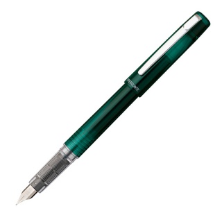 Pi&oacute;ro wieczne Platinum Prefounte Dark Emerald, F, w plastikowym opakowaniu, na blistrze, zielone, Pi&oacute;ra, Artykuły do pisania i korygowania