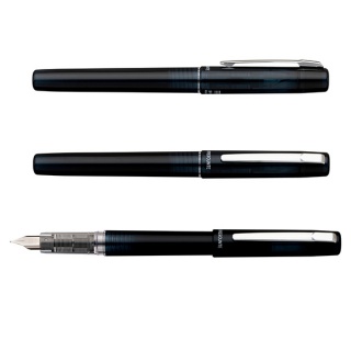 Pi&oacute;ro wieczne Platinum Prefounte Graphite Blue, F, w plastikowym opakowaniu, na blistrze, granatowe, Pi&oacute;ra, Artykuły do pisania i korygowania