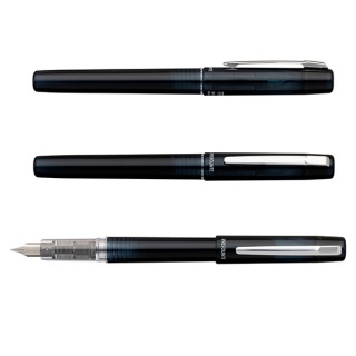 Pi&oacute;ro wieczne Platinum Prefounte Graphite Blue, M, w plastikowym opakowaniu, na blistrze, granatowe, Pi&oacute;ra, Artykuły do pisania i korygowania