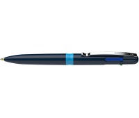 Długopis automatyczny SCHNEIDER TAKE 4, M, 4 kolory wkładu, ciemnoniebieski, Długopisy, Artykuły do pisania i korygowania