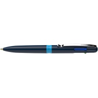 Długopis automatyczny SCHNEIDER TAKE 4, M, 4 kolory wkładu, ciemnoniebieski