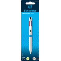 Długopis automatyczny SCHNEIDER TAKE 4, M, 4 kolory wkładu, blister, mix kolorów, Długopisy, Artykuły do pisania i korygowania