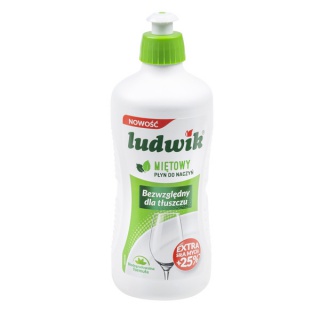 Płyn do naczyń LUDWIK, mięta, 450g, Środki czyszczące, Artykuły higieniczne i dozowniki