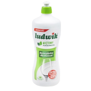 Płyn do naczyń LUDWIK, mięta, 900g, Środki czyszczące, Artykuły higieniczne i dozowniki