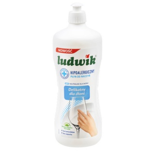 Płyn do naczyń LUDWIK, hipoalergiczny, 900g, Środki czyszczące, Artykuły higieniczne i dozowniki