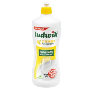 Płyn do naczyń LUDWIK, cytryna, 900g, Środki czyszczące, Artykuły higieniczne i dozowniki