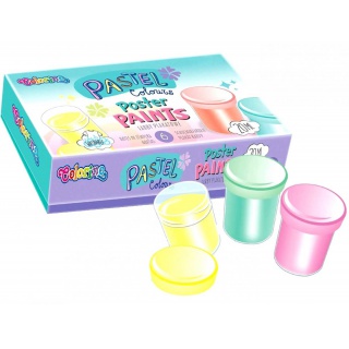 FARBY PLAKATOWE 6KOL.20ML.PASTELOWE COLORINO, Podkategoria, Kategoria
