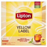 Tea LIPTON Yellow Label, 100 tea bags with hanger