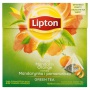 Herbata LIPTON, piramidki, 20 torebek, zielona mandarynka i pomarańcza, Herbaty, Artykuły spożywcze
