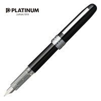 Pióro wieczne Platinum Plaisir Black, F, czarne, Pióra, Artykuły do pisania i korygowania