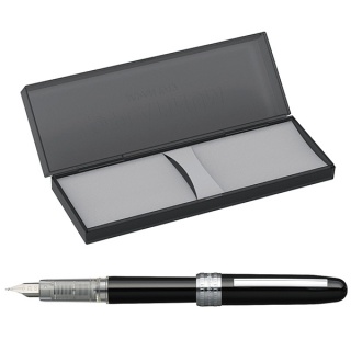 Pióro wieczne Platinum Plaisir Black, F, czarne, Pióra, Artykuły do pisania i korygowania