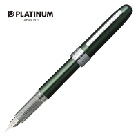 Pióro wieczne Platinum Plaisir Green, F, zielone, Pióra, Artykuły do pisania i korygowania
