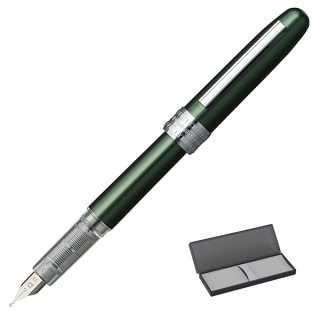 Pióro wieczne Platinum Plaisir Green, F, zielone, Pióra, Artykuły do pisania i korygowania