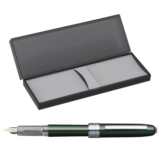 Pióro wieczne Platinum Plaisir Green, F, zielone, Pióra, Artykuły do pisania i korygowania