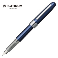 Pióro wieczne Platinum Plaisir Blue, F, niebieskie, Pióra, Artykuły do pisania i korygowania