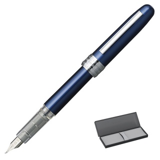 Pióro wieczne Platinum Plaisir Blue, F, niebieskie, Pióra, Artykuły do pisania i korygowania