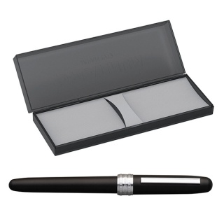 Pióro wieczne Platinum Plaisir Black Mist, M, czarne matowe, Pióra, Artykuły do pisania i korygowania