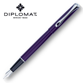 Pióro wieczne DIPLOMAT Traveller, F, fioletowe, Pióra, Artykuły do pisania i korygowania