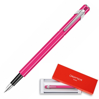 Pióro wieczne CARAN D'ACHE 849 Fluo Line, M, różowe, Pióra, Artykuły do pisania i korygowania