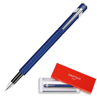 Pióro wieczne CARAN D'ACHE 849, M, niebieskie, Pióra, Artykuły do pisania i korygowania