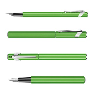 Pióro wieczne CARAN D'ACHE 849 Fluo Line, M, zielone, Pióra, Artykuły do pisania i korygowania