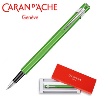 Pióro wieczne CARAN D'ACHE 849 Fluo Line, M, zielone, Pióra, Artykuły do pisania i korygowania