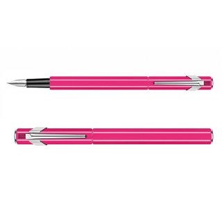 Pióro wieczne CARAN D'ACHE 849 Fluo Line, F, różowe, Pióra, Artykuły do pisania i korygowania