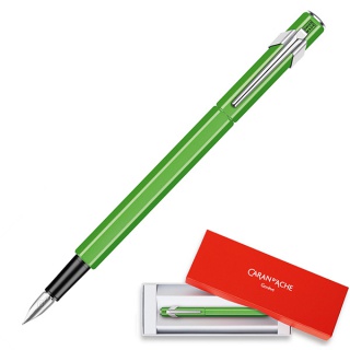 Pióro wieczne CARAN D'ACHE 849 Fluo Line, F, zielone, Pióra, Artykuły do pisania i korygowania