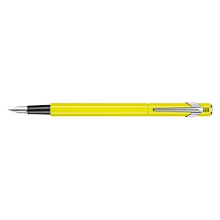 Pióro wieczne CARAN D'ACHE 849 Fluo Line, F, żółte, Pióra, Artykuły do pisania i korygowania