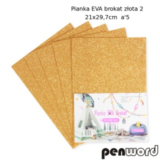 PIANKA EVA BROKAT ZŁOTA 2 A4 /5/, Podkategoria, Kategoria