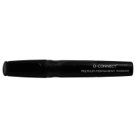 Marker permanentny Q-CONNECT Premium, gum. rękojeść, okrągły, 2-3mm (linia), czarny / KF26105, Markery, Artykuły do pisania i korygowania