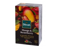 Tea DILMAH, mango and strawberry flavor, 20 bags