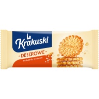 Ciastka KRAKUSKI Deserowe, z cukrem, 200 g, Ciastka, Artykuły spożywcze