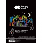 BLOK CZARNY NA SPIRALI KOTY A5 40ARK.HAPPY COLOR, Podkategoria, Kategoria