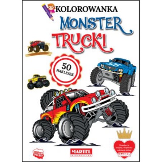KOLOROWANKA MONSTER TRUCKI Z NAKLEJKAMI, Podkategoria, Kategoria
