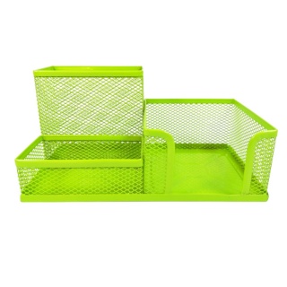 PRZYBORNIK METALOWY ZIELONY, Przyborniki na biurko, Galanteria biurowa